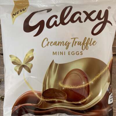 4x Galaxy Creamy Truffles Mini Egg Bags (4x74g)