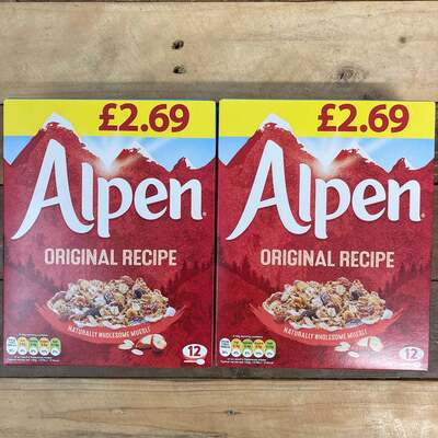 2x Alpen Original Swiss Style Muesli (2x550g)