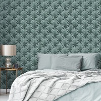 Image of Eden Wallpaper Collection Retro Leaf Green Muriva M32204