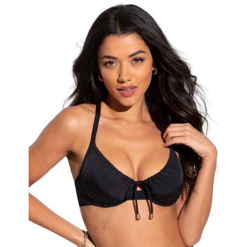 Pour Moi Santa Cruz Underwired Bikini Top - Black