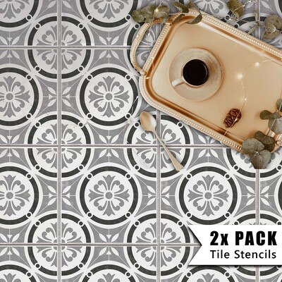 Canterbury Tile Stencil - 23.5" (595mm) / 2 pack (2 stencils)