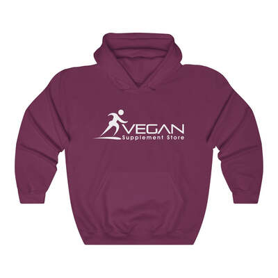 Vegan Supplement Store Unisex Heavy Blend&#8482; Hooded Sweatshirt, Maroon / 3XL