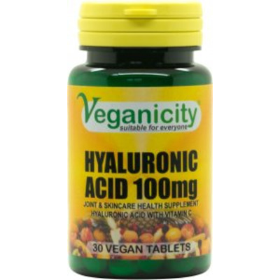 Vegan Hyaluronic Acid 100mg Tablets | Vegan Supplement Store