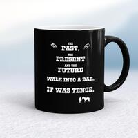 The Past, The Present & The Future Mug – Black/White, 10oz