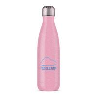There Is No Cloud Water Bottle – Pink Glitter, One