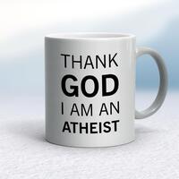Thank God I’m An Atheist Mug – Silver, 10oz