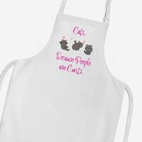 Cats, Because People Are Cunts Apron – White, One