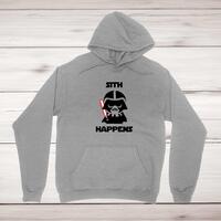 Sith Happens Hoodie – Grey, Medium