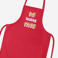 Be Fucking Nice Apron – Red, One