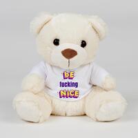 Be Fucking Nice Swear Bear – Cream, Medium
