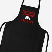 Video Games Don’t Make Me Violent Apron – Black, One