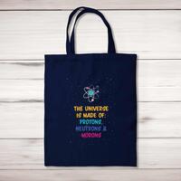 The Universe Made Of Morons Tote Bag – Navy, One