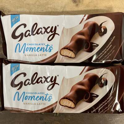 2x Galaxy Milk Chocolate Moments Vanilla Latte (2x110g)