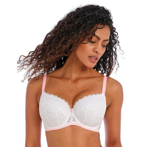 Freya Offbeat Half Cup Bra - White