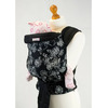 Image of Palm and Pond Mei Tai Baby Sling - White Floral on Black