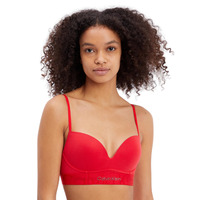 Image of Calvin Klein Embossed Icon Holiday Push-Up Bralette