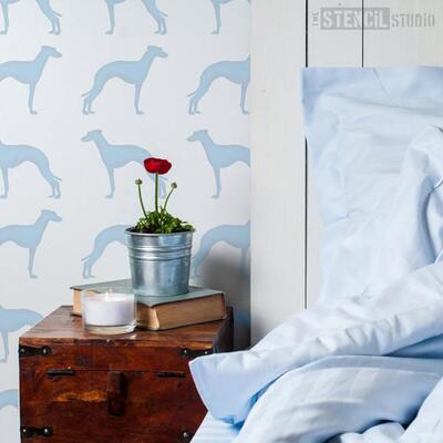 Greyhound Stencil - XS - A x B  14.4 x 11.4cm (5.6 x 4.4 inches)