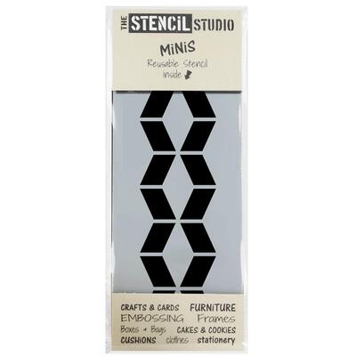 Stencil MiNiS - Diamond Chevron - 20% off 4+ - Sheet Size 20 x 8 cm