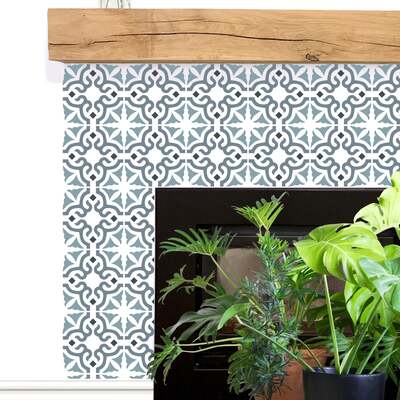 Bagpath Tile Repeat Stencil - L - A x B  45.7 x 30.5cm (18 x 12 inches)