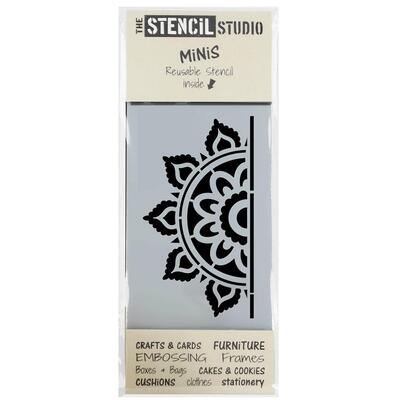 Stencil MiNiS - Sunray Mandala - 20% off 4+ - Sheet Size 20 x 8 cm