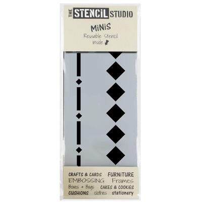 Stencil MiNiS - 2 Borders - 20% off 4+ - Sheet Size 20 x 8 cm