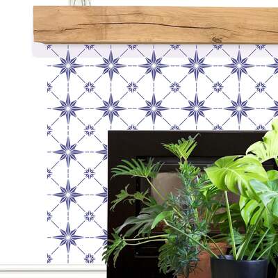 Stow Star Tile Repeat Stencil - L - A x B  45.7 x 30.5cm (18 x 12 inches)