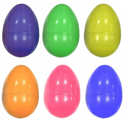 Plastic Fillable Empty Easter Eggs For Egg Hunt Game