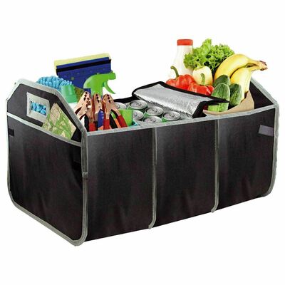 Collapsible Car Boot Organiser With Removable Cooler Bag
