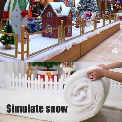 150cm x 90cm Artificial Fake Snow Blanket Christmas Nativity Decoration