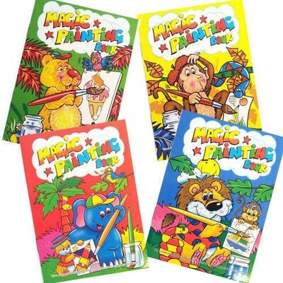 A4 Magic Paint With Water Painting Activity Colouring Books - 920 - Twenty Four Books