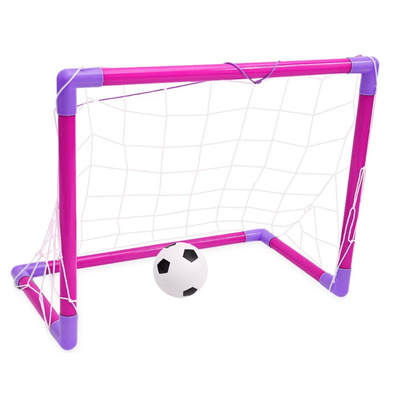 Girls Womens PINK Football Training Goal Net With Ball & Pump