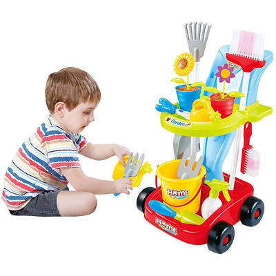 Happy Gardening Gardener Trolley Toy Playset