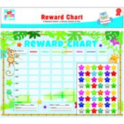 6 Children's Reward Charts With Stickers & Pen