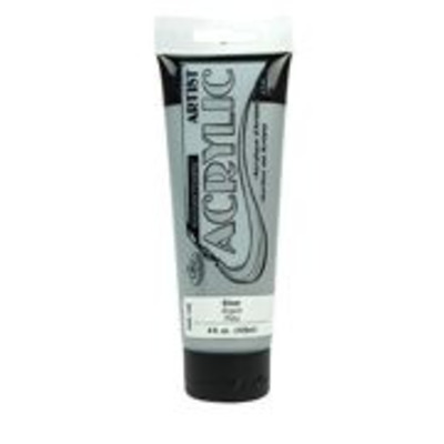 120ml Tube Of Silver Artists Quality Acrylic Paint