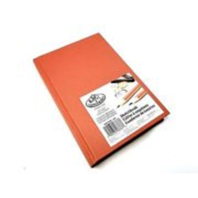 A4 Orange Tangerine Hardback Sketching Drawing Book - PDQ-SKETCH2