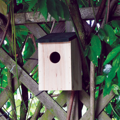 Traditional Wooden Garden Wild Bird Nesting Box House