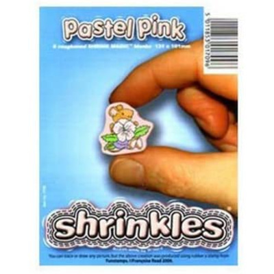 Pastel Pink Shrinkie Sheets Shrink Art Shrinkles Pack of 6 Sheets