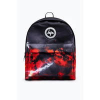 Image of Hype Unisex Black Red Sky Crest Backpack