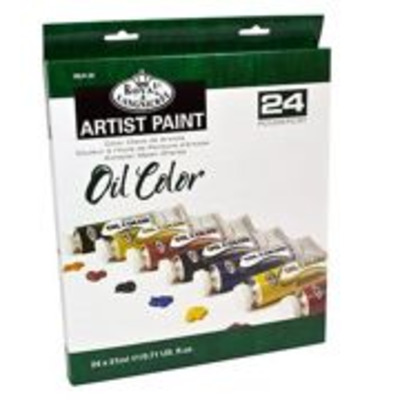 Royal Langnickel 24 X 21ml Tubes Oil Paints Assorted Colours