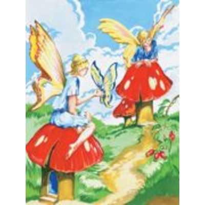 A4 Painting By Numbers Kit - Flower Fairies PJS20