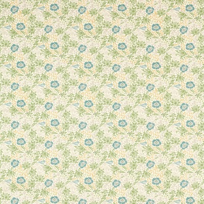 William Morris Mallow Fabric Apple Linen F1680/02 - By The Metre