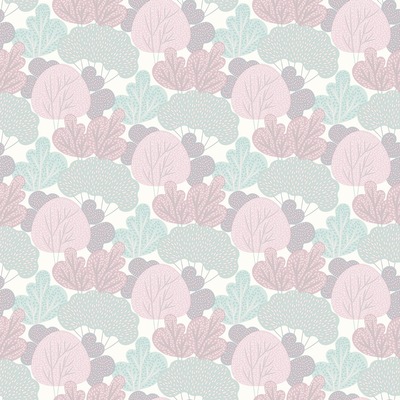 My Kingdom Wood Grove Pink & Teal Wallpaper Muriva A96803
