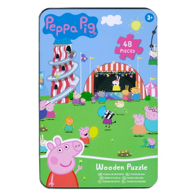 48 Piece Peppa Pig & Friends Wooden Jigsaw Puzzle Toy