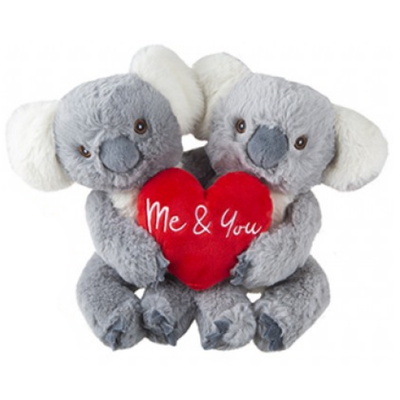 28cm Valentines Day 'Me & You' Animal Soft Plush Cuddly Toy