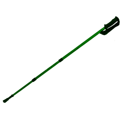 Aluminium Anti-shock Adjustable Walking Stick - Green