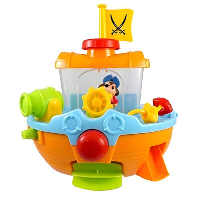 Pirate Ship Bath Toy With Water Cannon & Scoop