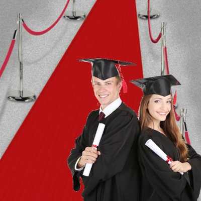30ft Graduation Prom Ceremony Party Fake Red Carpet