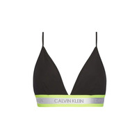 Image of Calvin Klein Neon Cotton Triangle Bra QF5669E Black QF5669E Black