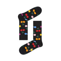 Image of Happy Socks Organic Cotton Cherry Socks CHE01-9050 Black CHE01-9050 Black