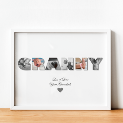 Personalised GRANNY Photo Collage Frame Gift